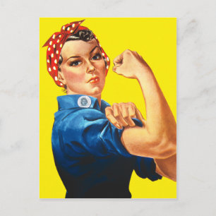 Rosie the Riveter, wir können es schaffen! Postkarte