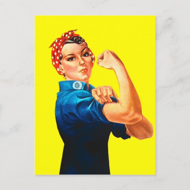 Rosie the Riveter - Wir können es tun, Kultursymbo Postkarte (Vorderseite)