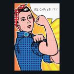 Rosie the Riveter Wir können es tun! Pop Art Polka Fotodruck<br><div class="desc">Herzlichen Glückwunsch zum Geburtstag, Rosie the Riveter! Zu Ehren von J. Howard Millers 70. Geburtstag haben wir uns das klassische Poster "We Can Do!" neu vorgestellt, als ob Roy Lichtenstein es in den 1960er Jahren gemalt hätte. Diese lebendige Version enthält die klassischen Ben-Day Punkte, die Lichtenstein in seinen Werken wie...</div>