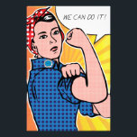Rosie the Riveter Wir können es tun! Pop Art Polka Fotodruck<br><div class="desc">Herzlichen Glückwunsch zum Geburtstag, Rosie the Riveter! Zu Ehren von J. Howard Millers 70. Geburtstag haben wir uns das klassische Poster "We Can Do!" neu vorgestellt, als ob Roy Lichtenstein es in den 1960er Jahren gemalt hätte. Diese lebendige Version enthält die klassischen Ben-Day Punkte, die Lichtenstein in seinen Werken wie...</div>