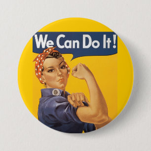 Rosie the Riveter "Wir schaffen das" Button