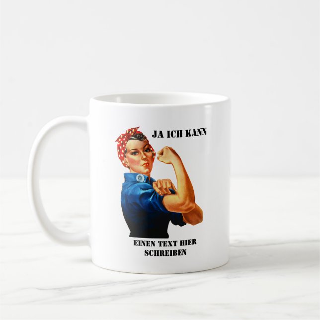 Rosie the Riveter - Yes We Can Kaffeetasse (Links)