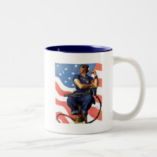 Rosie the Riveter Zweifarbige Tasse