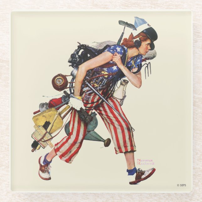 Rosie to Rescue Glasuntersetzer (Vorderseite)