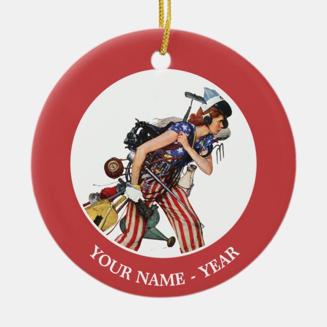 Rosie to Rescue Keramik Ornament (Vorne)