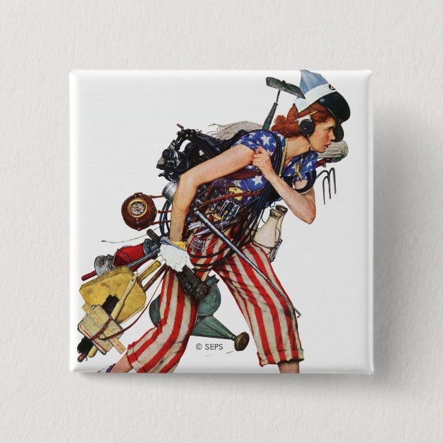 Rosie zur Rettung Button (Vorderseite)