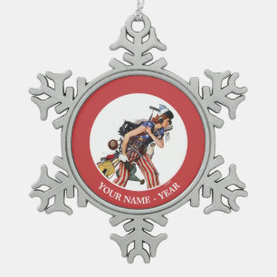 Rosie zur Rettung Schneeflocken Zinn-Ornament