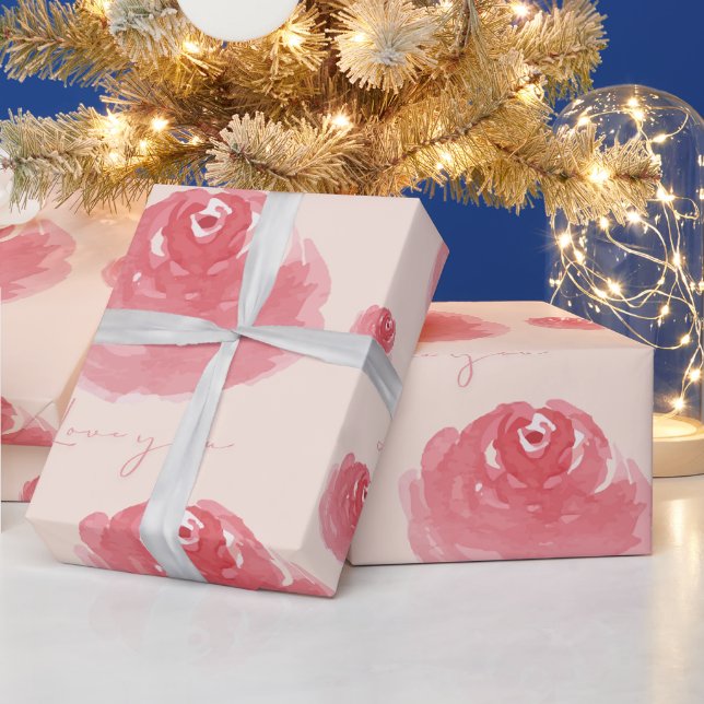 Rosig Geschenkpapier (Feiertage)