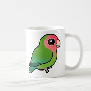 Rosig-gesichtiger Lovebird Kaffeetasse