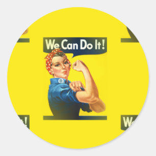 rosig runder aufkleber