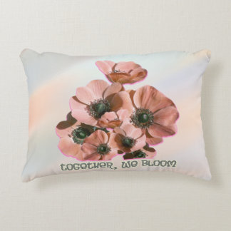 rosige Blumenkunst Dekokissen