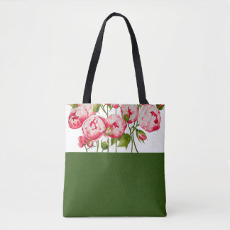 Rosige Fülle auf einer Tasche