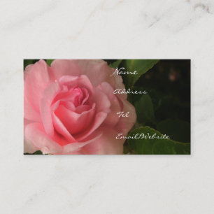 Rosiges Rosa Visitenkarte