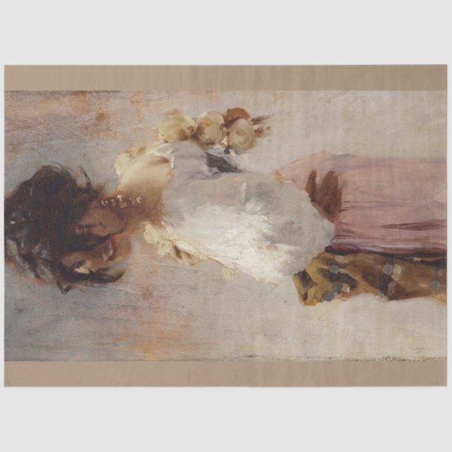 Rosina-Porträtdecoupage Seidenpapier (Vorderseite)