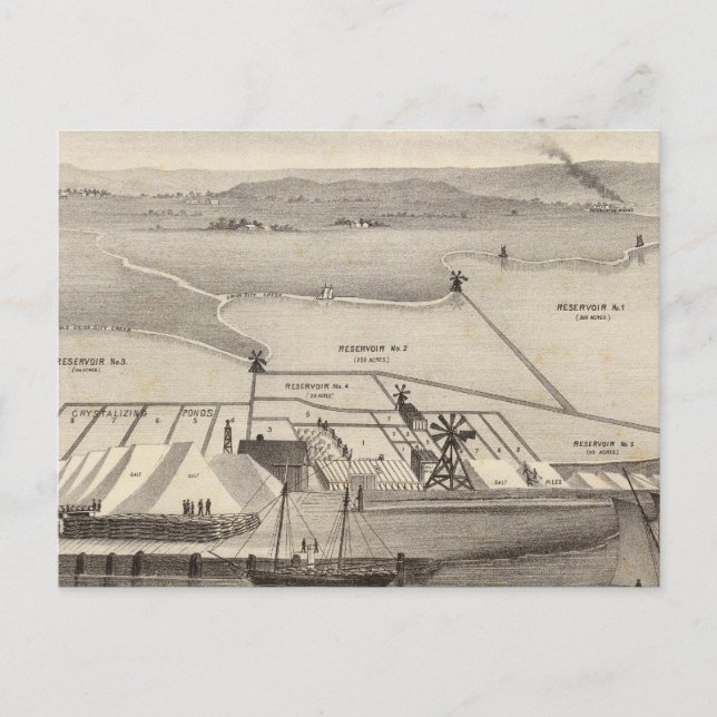 Rosineninsel - Salzwerke Postkarte (Vorderseite)