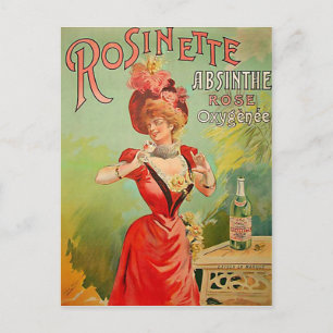Rosinette Absinthe 1823 Postkarte
