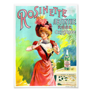 Rosinette Absinthe Vintage-Werbeplakat Fotodruck