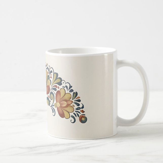 rosmaling mug kaffeetasse (Rechts)