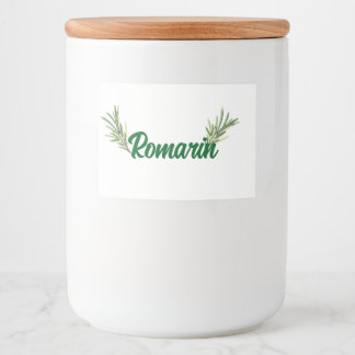 Rosmarin Lebensmitteletikett