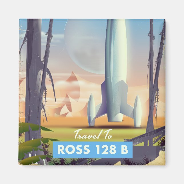 Ross 128 B Science Fiction Poster Magnet (Vorne)