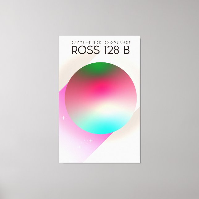 Ross 128B Science Fiction Poster Leinwanddruck (Vorderseite)