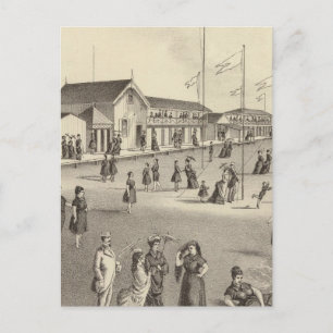 Ross Bathing Houses, Ocean Grove, NJ Postkarte