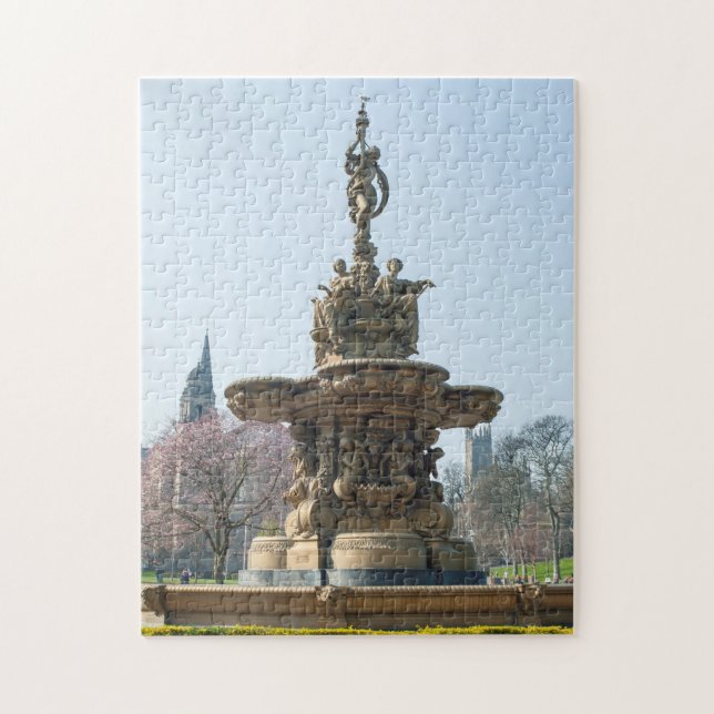 Ross-Brunnen, Edinburgh-Schloss, Schottland Puzzle (Vertikal)
