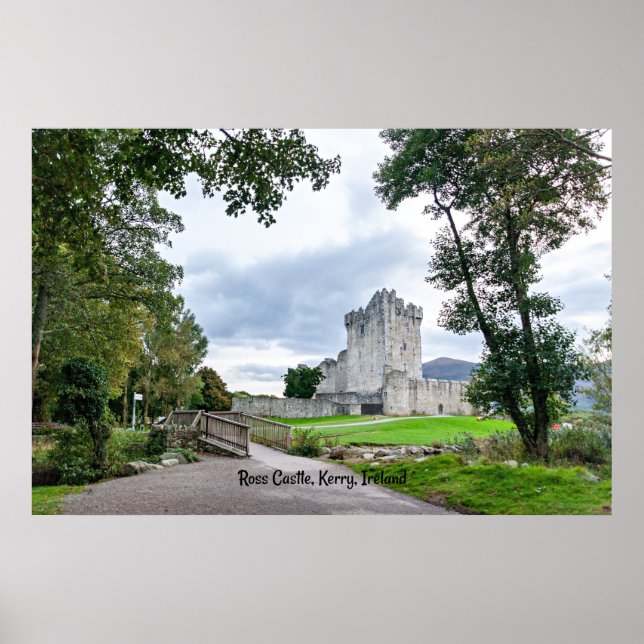 Ross Castle, Kerry, Irland, Postcard Poster (Vorne)