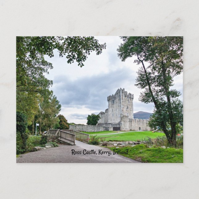 Ross Castle, Kerry, Irland Postkarte (Vorderseite)
