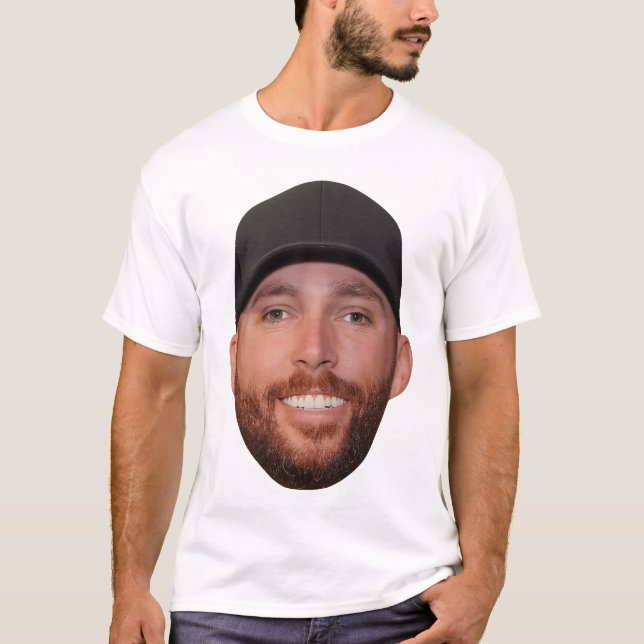 Ross Chastain Beard Big Head - NASCAR Fan Meme T-Shirt (Vorderseite)