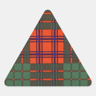 Ross Clan Kariert Scottish tartan Dreieckiger Aufkleber
