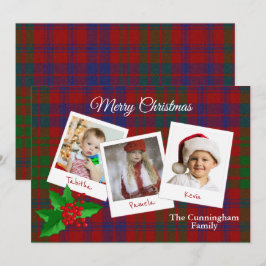 Ross Clan Kariert Weihnachten Multi Foto Card Einladung