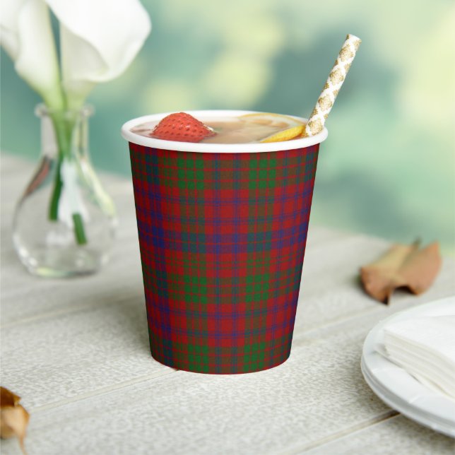 Ross Clan Tartan Kariert Paper Cups Pappbecher (In Situ)