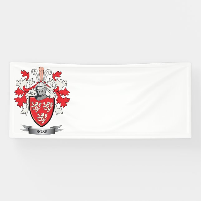 Ross-Familienwappen-Wappen Banner (Horizontal)