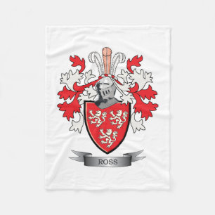 Ross-Familienwappen-Wappen Fleecedecke