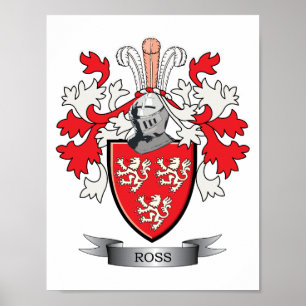 Ross-Familienwappen-Wappen Poster