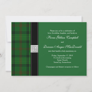 Ross Jagd Tartan Celtic Wedding Einladung
