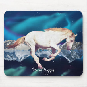 Ross-Liebhaber der weißen Mustang & Aurora Art Mou Mousepad
