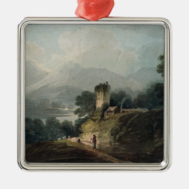 Ross-Schloss, Killarney, Landkreis Kerry Silbernes Ornament (Vorne)