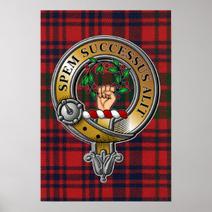 Ross Tartan & Abzeichen Poster
