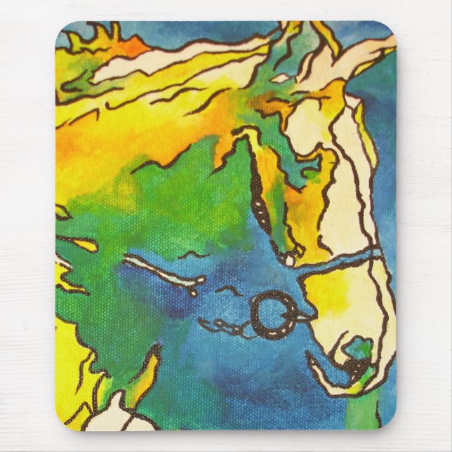 "Ross und Bridle Kontur Art" #ho Mousepad (Vorne)