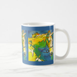 "Ross und Bridle Kontur Art" #ho Tasse