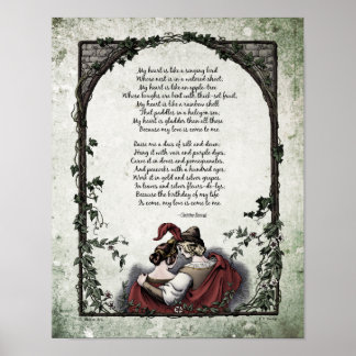 Rossetti "Liebe" Viktorianisches Kunstgedicht 11x1 Poster