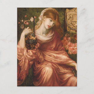 Rossetti Roman Harp Player Postcard Postkarte