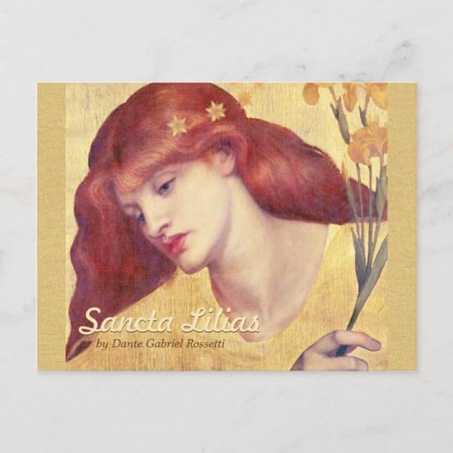 Rossetti Sancta Lilias CC0657 Postkarte (Vorderseite)