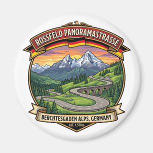 Rossfeld Panoramastraße Bayerische Alpen Route Magnet