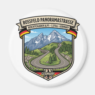 Rossfeld Panoramastraße Berchtesgaden Straße Magnet