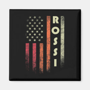 Rossi Nachname Lustig Retro Vintage Geburtstag Ame Magnet