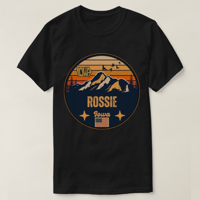 Rossie, Iowa T-Shirt (Design vorne)