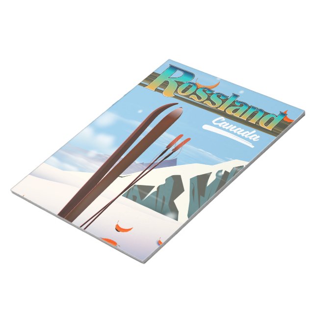 Rossland Canada Reiseplakat. Notizblock (angewinkelt)
